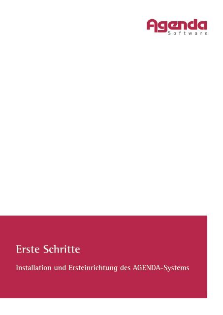 !Erste Schritte - AGENDA Software