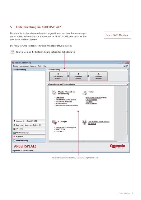 !Erste Schritte - AGENDA Software