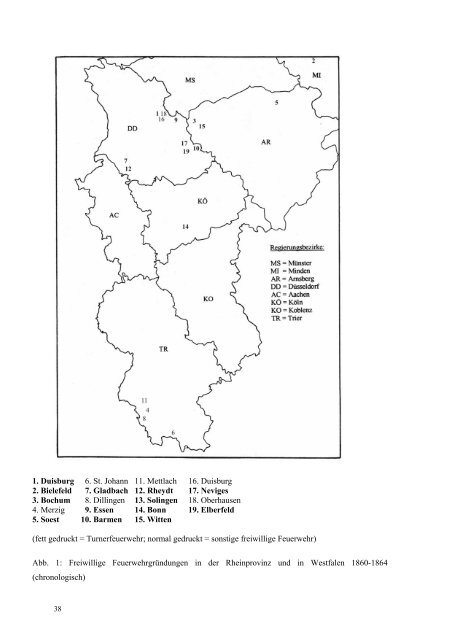 Die freiwilligen Feuerwehren in der Rheinprovinz bis 1918