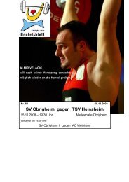 Hantelsblatt/Nr.80 November 2008 - SV Germania Obrigheim ...