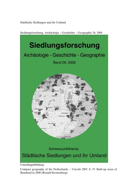 Städtische Siedlungen und ihr Umland Siedlungsforschung  - Arkum