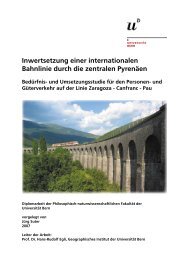 Inwertsetzung einer internationalen Bahnlinie durch die zentralen ...