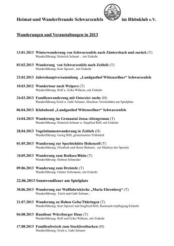 Veranstaltungen als PDF downloaden - Schwarzenfels