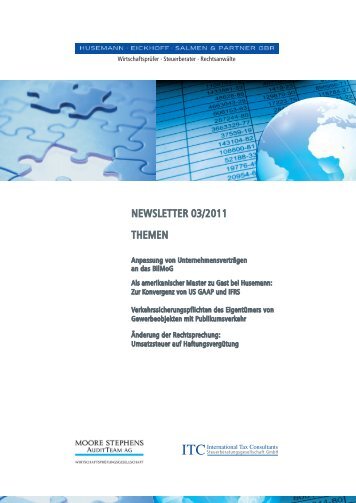 Newsletter 03-2011 - Husemann, Eickhoff, Salmen & Partner GbR