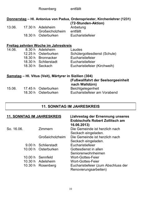 Maiandachten - Seelsorgeeinheit Adelsheim-Osterburken-Seckach