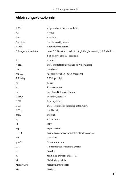 Diplomarbeit - Patrick Beines - Homepage von Dr. Patrick W. Beines