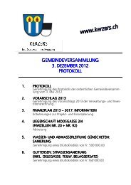 Protokoll Gemeindeversammlung 12.12 - Gemeinde Kerzers