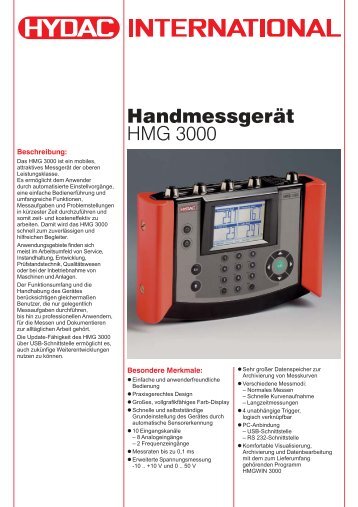 Handmessgerät HMG 3000