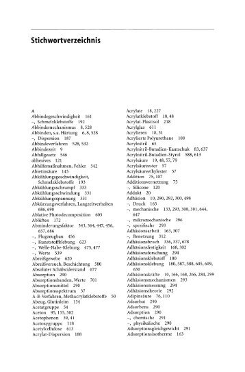 Stichwortverzeichnis - Springer