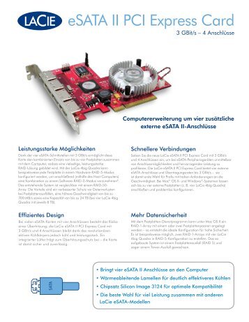 eSATA II PCI Express Card - LaCie