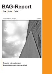 BAG-Report 02-2012 - BAG Bau Holz Farbe