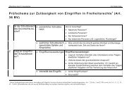 Prüfschema zur Zulässigkeit von Eingriffen in Freiheitsrechte (Art. 36 ...