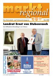 Landrat Ernst von Stubenrauch - markt regional