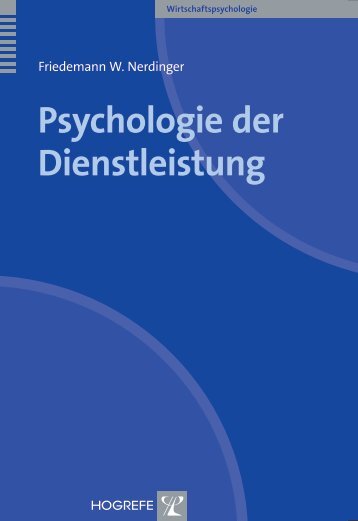 Psychologie der Dienstleistung - Hogrefe