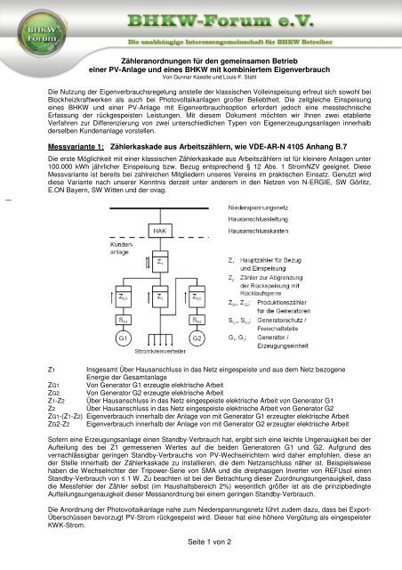 PV-Anlage und BHKW mit kombiniertem ... - BHKW-Infothek