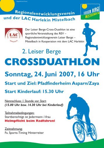 Infos zum Cross-Duathlon - Kleinregion Leiser Berge