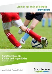 Sportangebote für Kinder und Jugendliche - Stadt Lohmar