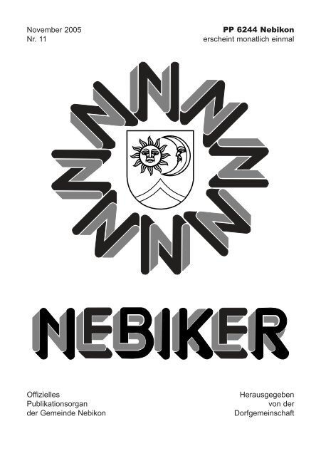 Nebiker - November 2005 - Gemeinde Nebikon