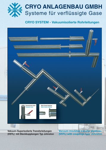 CRYO SYSTEM - Vakuumisolierte Rohrleitungen