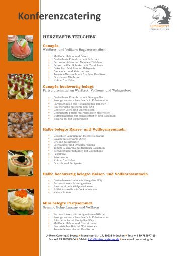 Konferenzcatering - Unikorn Catering