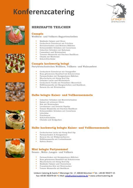 Konferenzcatering - Unikorn Catering