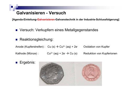 Galvanisieren von Metallen - Galvanotechnik - VCI Nord