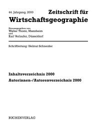 Zeitschrift für Wirtschaftsgeographie