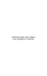 Aufzeichnungen eines Jägers Ivan Sergejevich ... - marixverlag.de