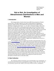 Hot or Not: An Investigation of Attractiveness Distributions in Men ...