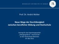 Präsentation Übergang Beruf - Hochschule - Europäische ...