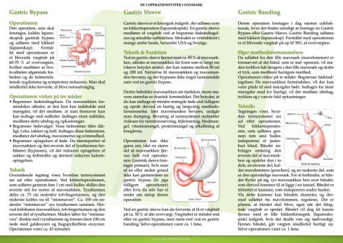 Gastric Bypass Gastric Sleeve Gastric Banding - Gb-foreningen