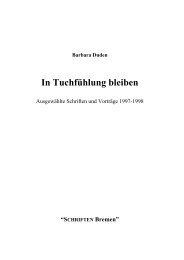 In Tuchfühlung bleiben - Denken nach Illich - Universität Bremen