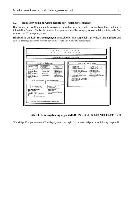 Skript Trainingswissenschaft