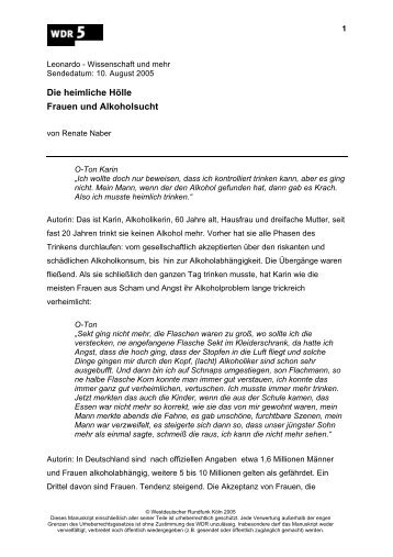 Manuskript / Serviceblatt - WDR 5