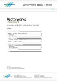Vectorworks Landschaft Tipps & Tricks GIS - ComputerWorks