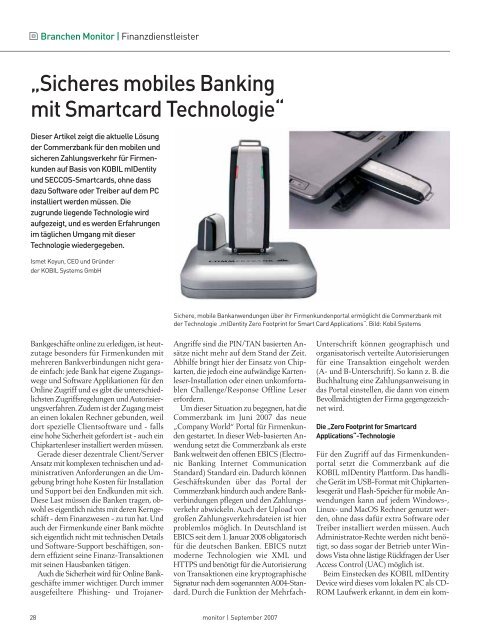 Die komplette MONITOR-Ausgabe 9/2008 können Sie