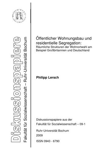 Titel als PDF - Fakultät für Sozialwissenschaft der Ruhr-Universität ...