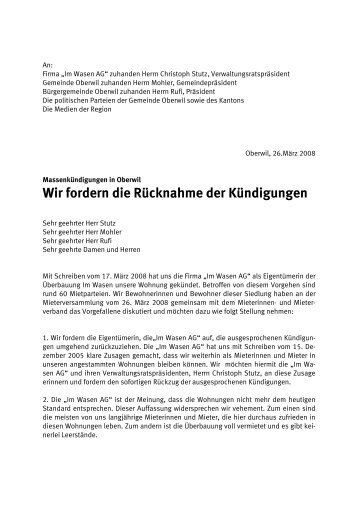 offener Brief vom 26. März 2008 (pdf) - Mieterverband