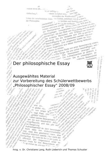 Der philosophische Essay - Fachverband Philosophie Rheinland-Pfalz