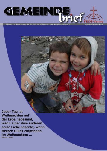 Gemeinde Brief Dezember_2012 - Freie Evangeliums ...