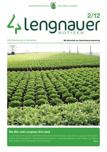 LN 2012-2.pdf - Einwohnergemeinde Lengnau BE