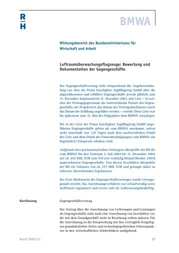 BMWA - Der Rechnungshof