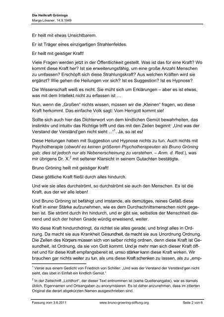 Die Heilkraft Grönings (PDF) - Bruno Gröning Stiftung