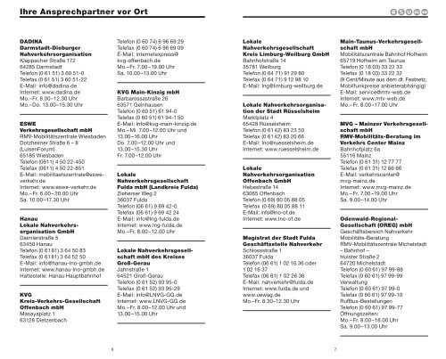 RMV Tarifinformationen - Arge-hrs.de
