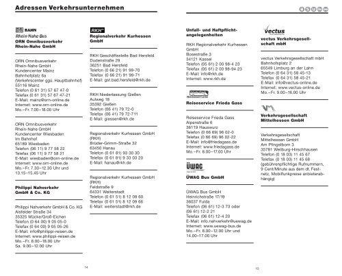 RMV Tarifinformationen - Arge-hrs.de