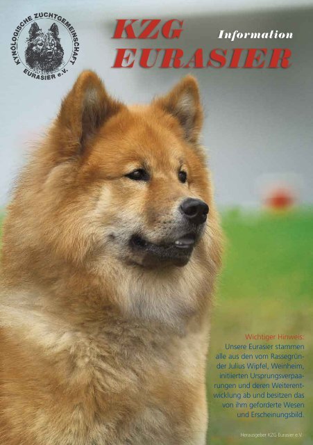 Eurasier in best sale not kzg