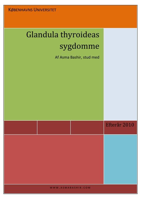 Glandula thyroideas sygdomme - Asma Bashir