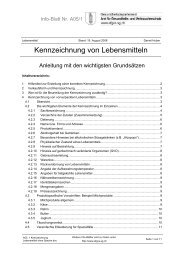 A05/1 Kennzeichnung von Lebensmitteln - Amt für ...