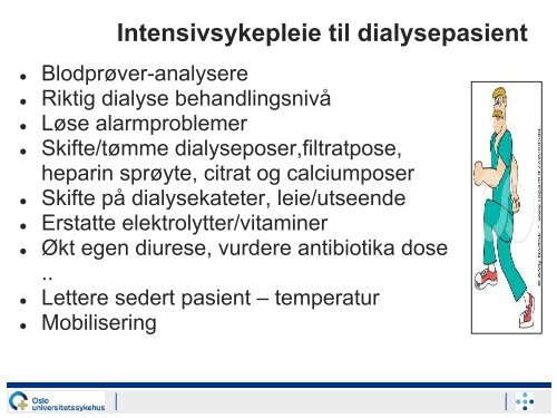 Akutt Nyresvikt og hemodialyse - Intensivt i Oslo