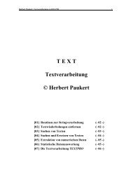 T E X T Textverarbeitung © Herbert Paukert - von Herbert Paukert